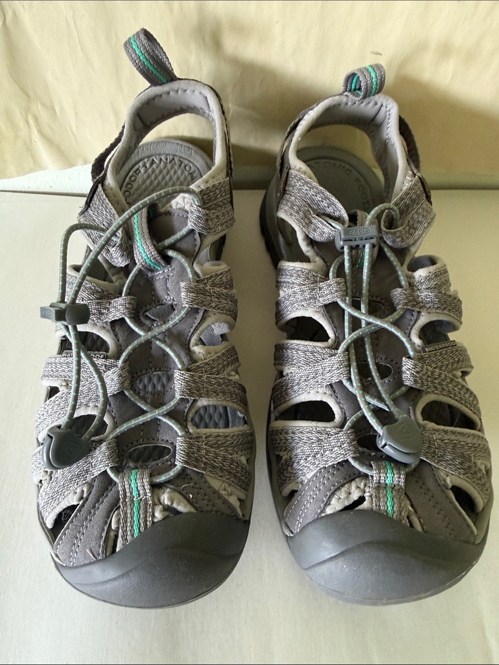 KEEN Whisper Sport Sandals Gray Water Hiking Comfort Shoes Women’s